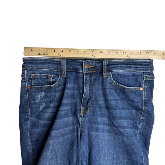 Judy Blue Jeans Sz 32 Relaxed Fit High‎ Rise Dark Wash Stretch 32x27 - Picture 11 of 16